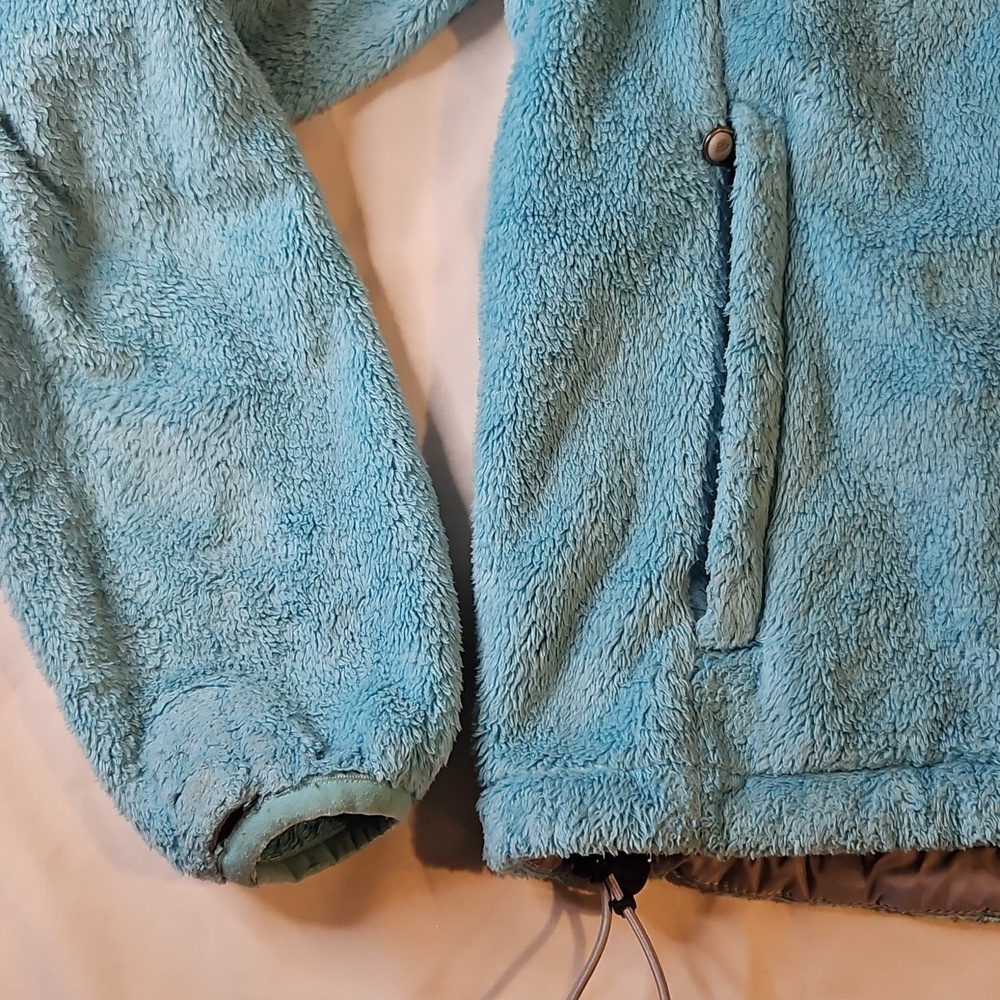 The North Face Womens Osito Full Zip Fleece Jacket Bright Blue/Teal XS - Picture 2 of 7